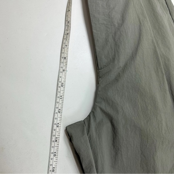WILO The Label Anthropologie Nylon Cargo Pants Womens XS Baggy Parachute Green - Picture 5 of 6